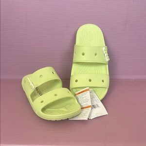 CROCS Green Sandals Sporty Double Strap Comfort